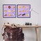 Stupell Industries Various Pastries on Purple 2pc Framed Giclee Set Design by Melissa Wang